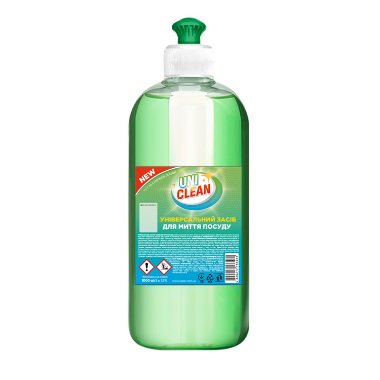 Засіб для миття посуду 1л, UNICLEAN